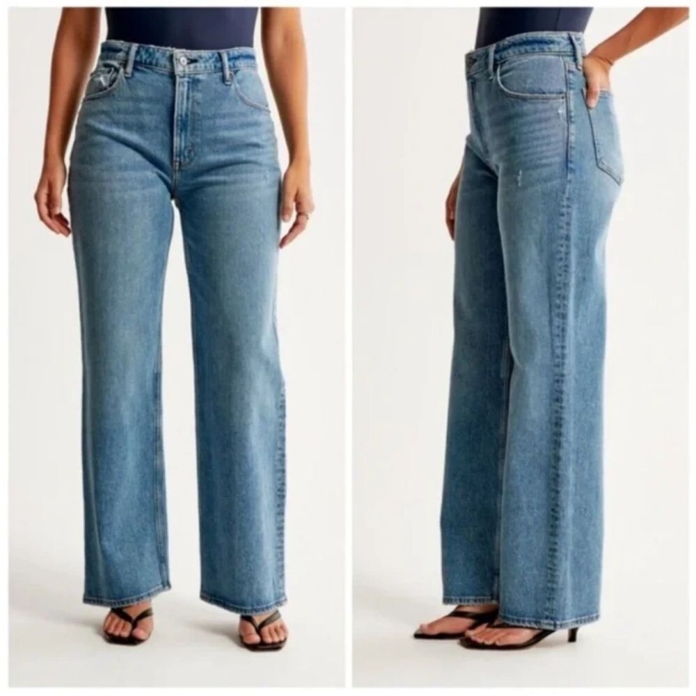 Abercrombie & Fitch Light Blue Flare Jeans